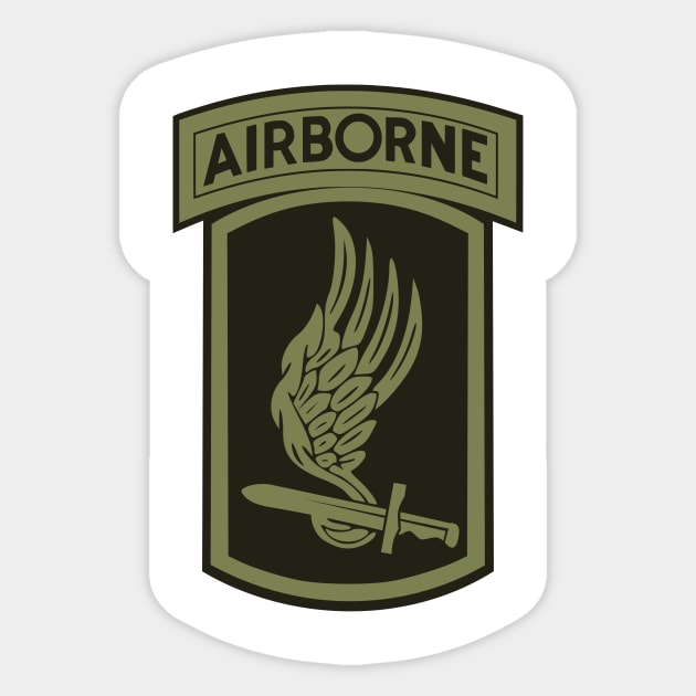 173rd Airborne Patch (subdued) Sticker by Firemission45